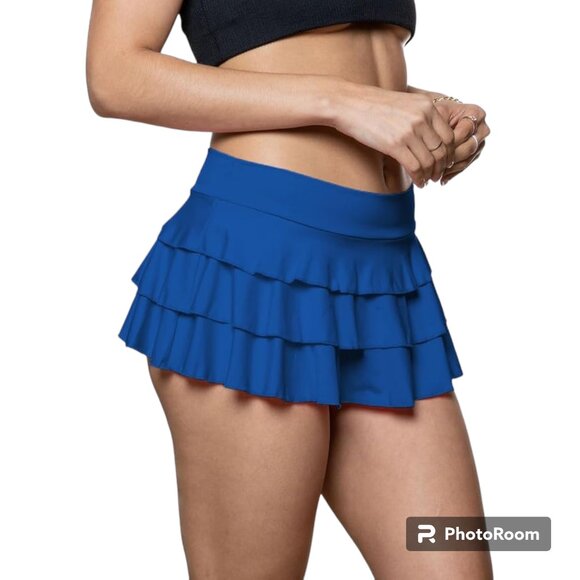 Pinup Doll Pleated Mini Skirt Women, Role Play, Sexy Short SM/MD NEW NWOT - Picture 1 of 8